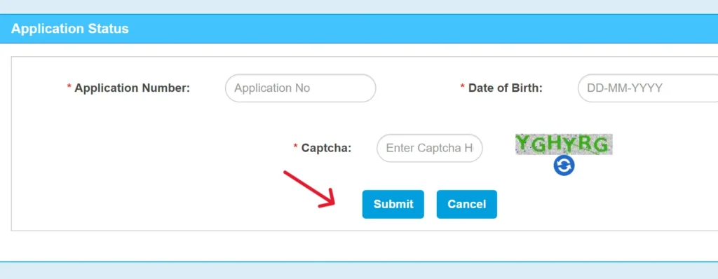 application status check driving license