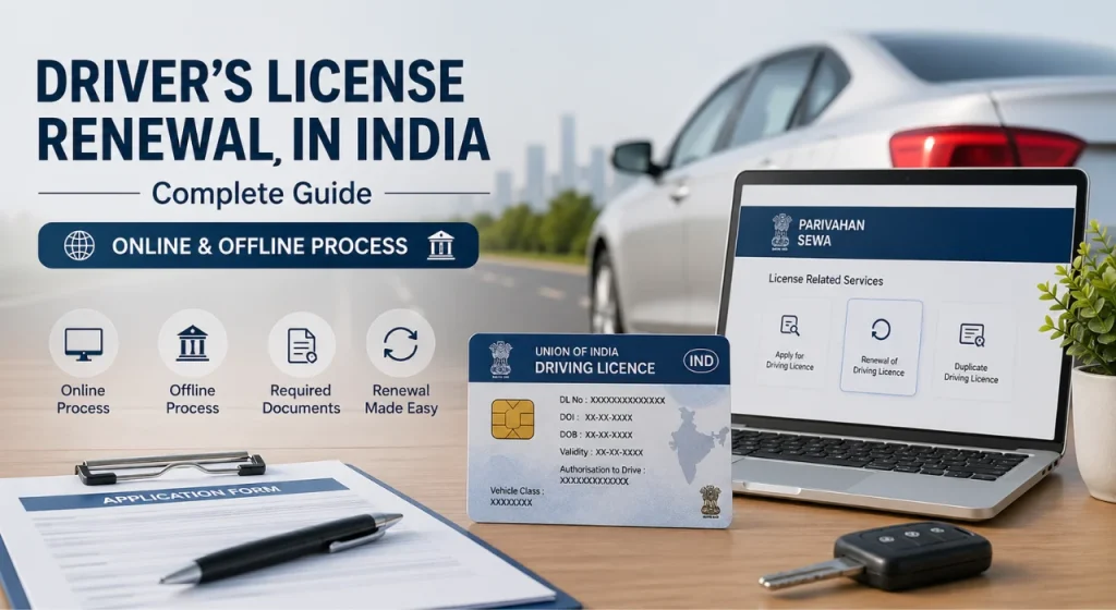 Driver’s License Renewal in India - Complete Guide (Online & Offline Process)