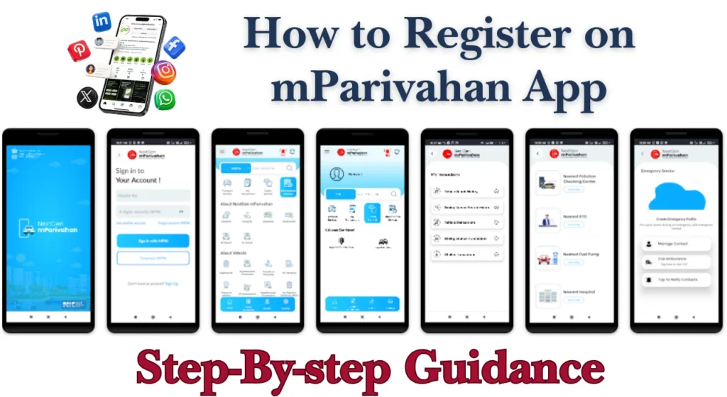 How to Register on mParivahan App