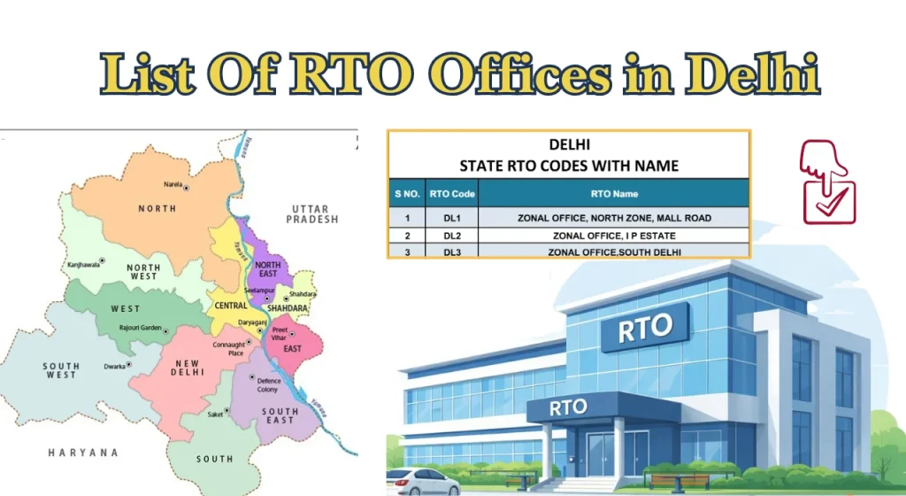 List Of RTO Offices in Delhi