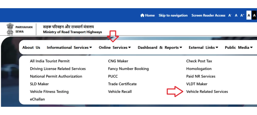 Vehicle RC Download by Registration Number
