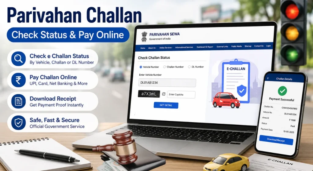 Parivahan Challan: e Challan Status Check & Online Challan Payment Guide