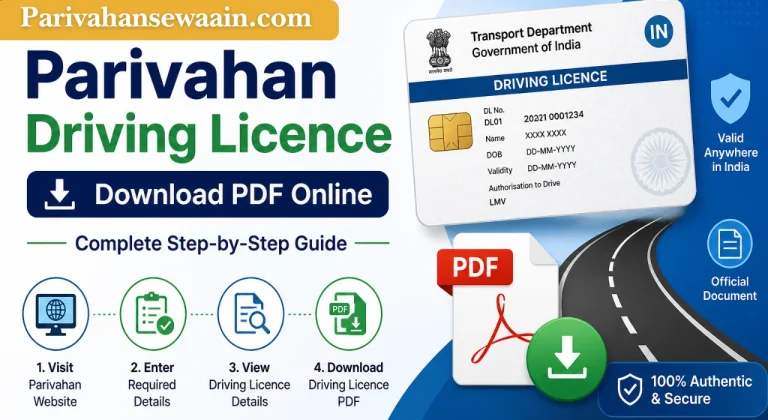 Parivahan Driving Licence Download PDF Online: Complete Step-by-Step Guide