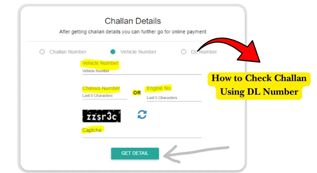 How to Check Challan Using DL Number