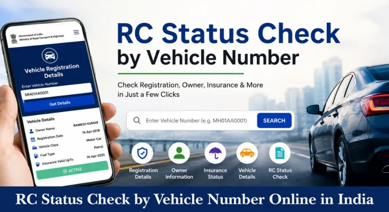 RC Status Check by Vehicle Number Online in India