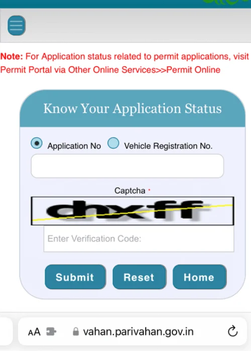Steps to Check RC Status Through the Official Vehicle Portal