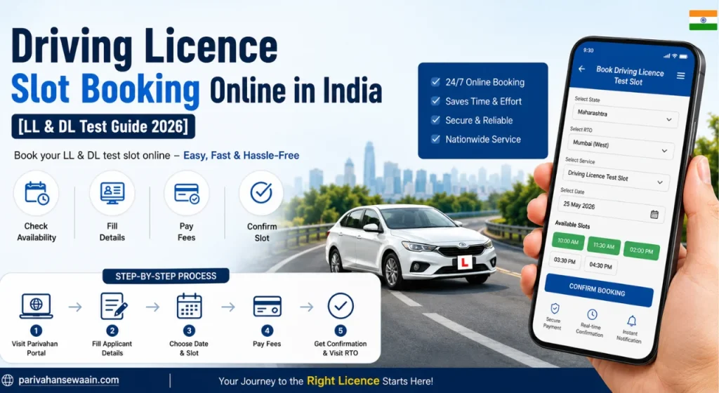 Driving Licence Slot Booking Online in India (LL & DL Test Guide)